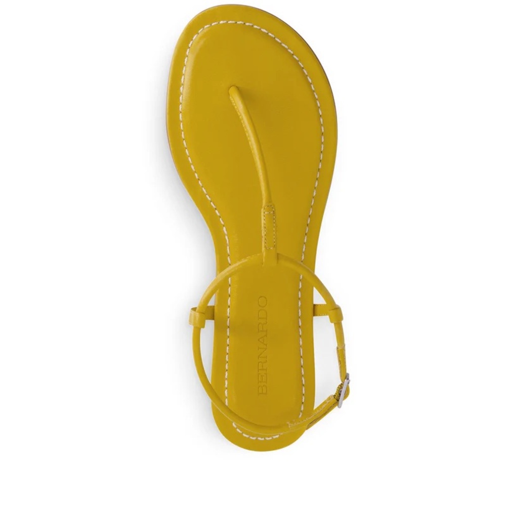 NWOT Bernardo Hercu T Strap Sandal in Daisy - Picture 3 of 7
